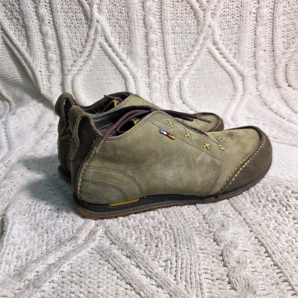 The North Face Ballard Lace Up Chukka Boots Olive Green Leather Mens 9.5 - Picture 3 of 7